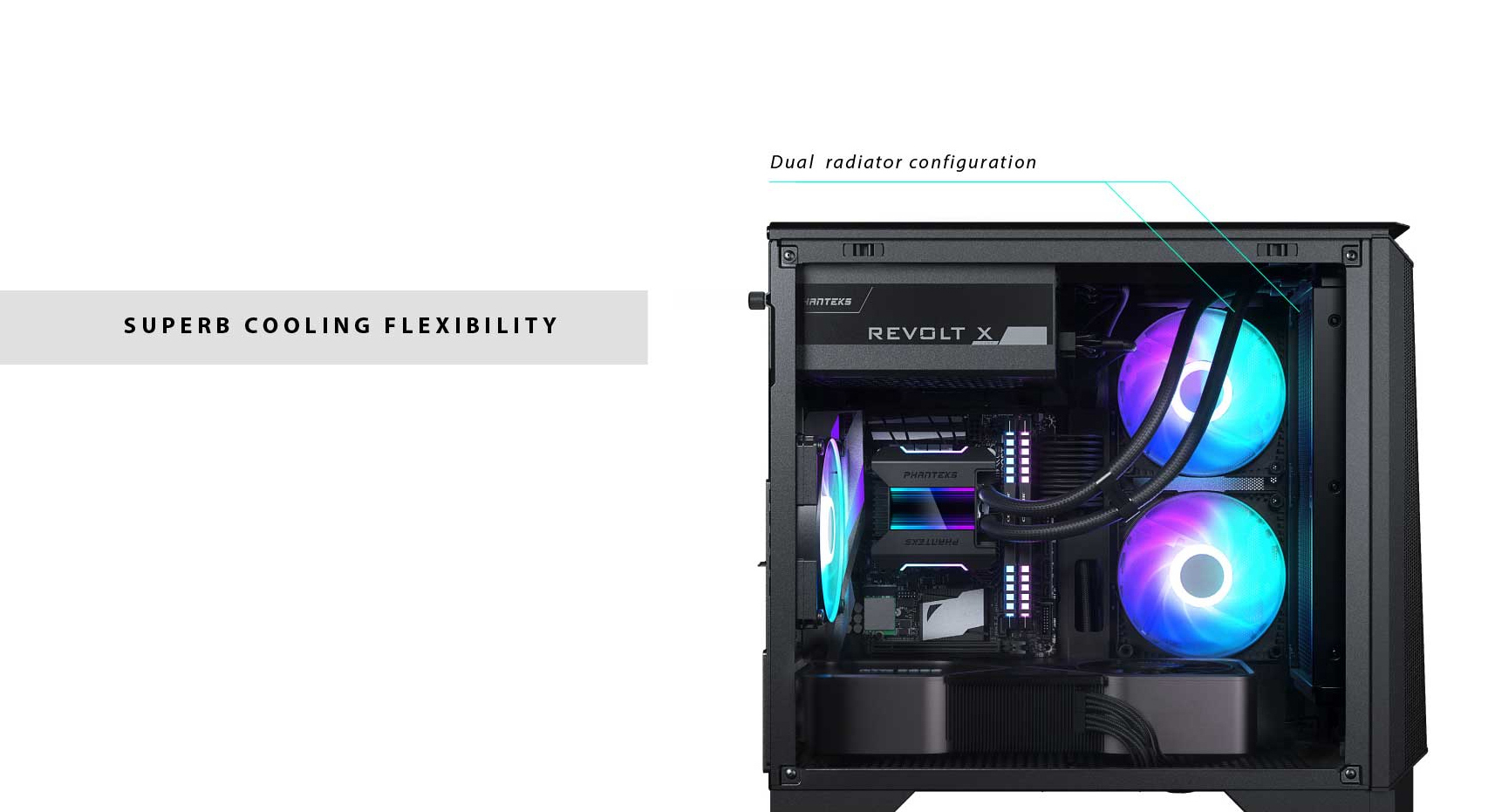 Phanteks Ph Ec Atg Dbk Eclipse P A D Rgb High Airflow Ultra Fine